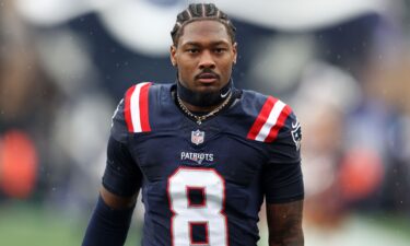 New England Patriots wide receiver Stefon Diggs in a home game against the Las Vegas Raiders in September.