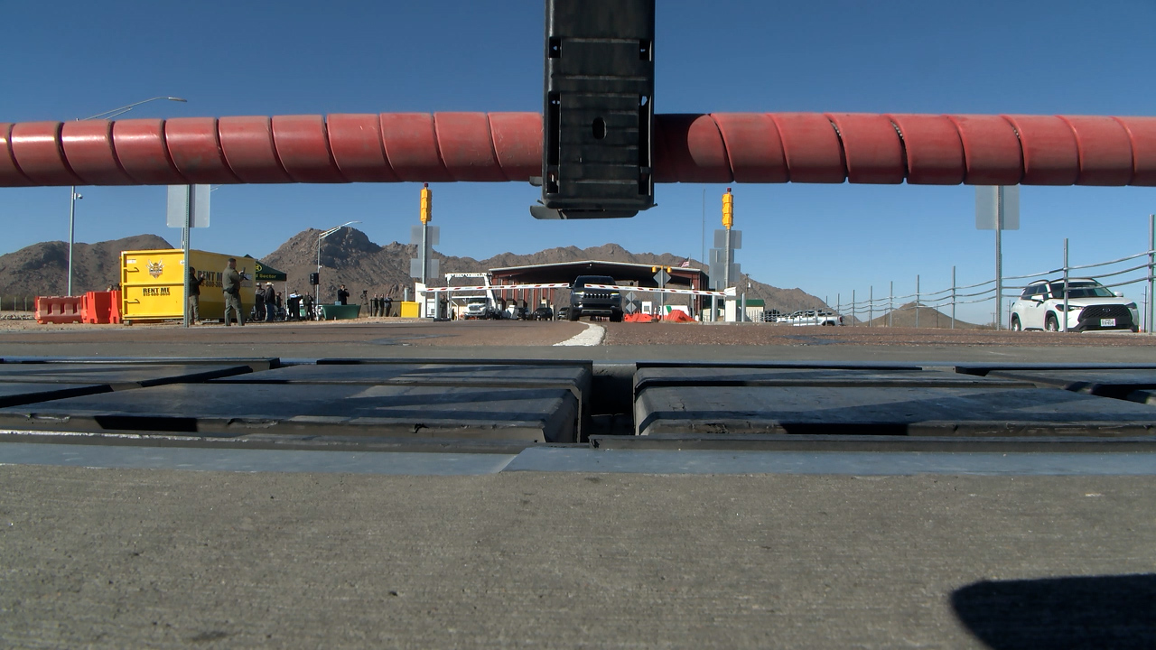 U.S. Border Patrol unveils new vehicle barrier system at Sierra Blanca checkpoint