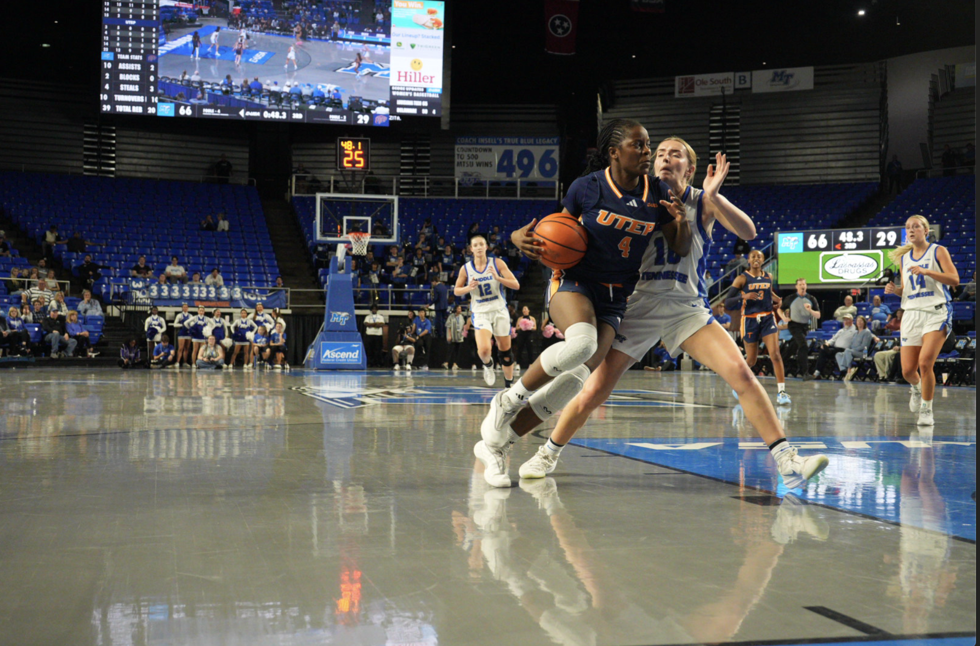 Miners Fall 86–43 at Middle Tennessee in CUSA Action