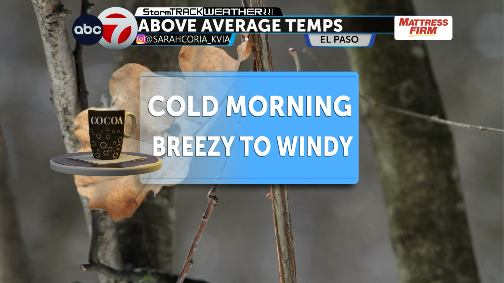 ABC-7 StormTrack Weather: Cold start, warm afternoon, breezy to windy