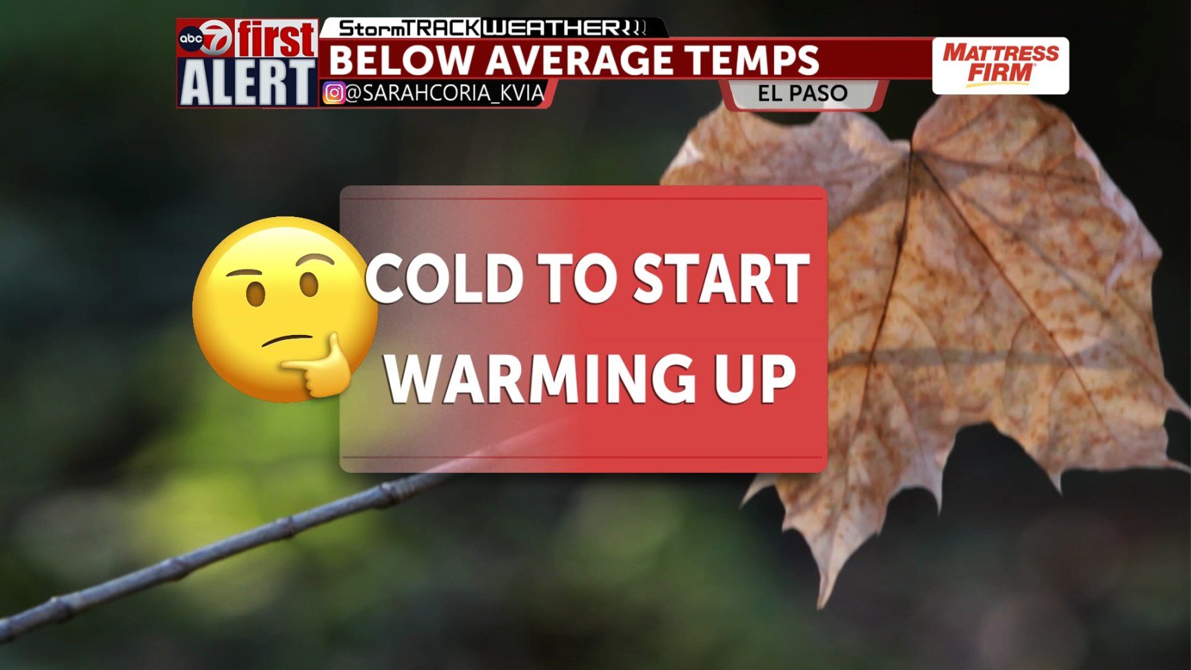 ABC-7 First Alert: Below freezing morning, cold and dry afternoon - KVIA