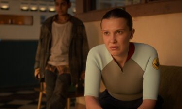Linnea Berthelsen and Millie Bobby Brown in "Stranger Things" Season 5.