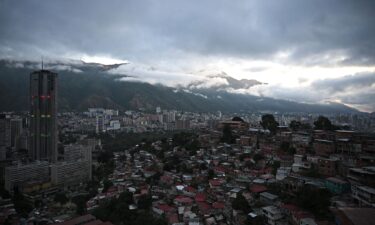 View of Caracas from the San Agustin neighborghood on January 4