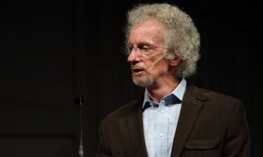 Philip Yancey speaks during a service at Waterstone Community Church on April 18