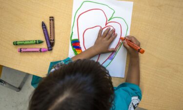 Children play at the Branford Childcare Center in Arleta on Monday
