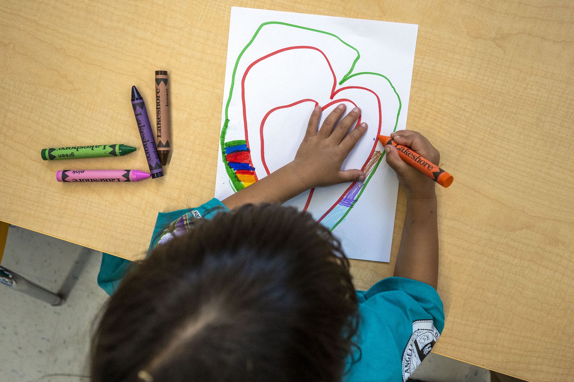 <i>Hans Gutknecht/MediaNews Group/Los Angeles Daily News/Getty Images via CNN Newsource</i><br/>Children play at the Branford Childcare Center in Arleta on Monday
