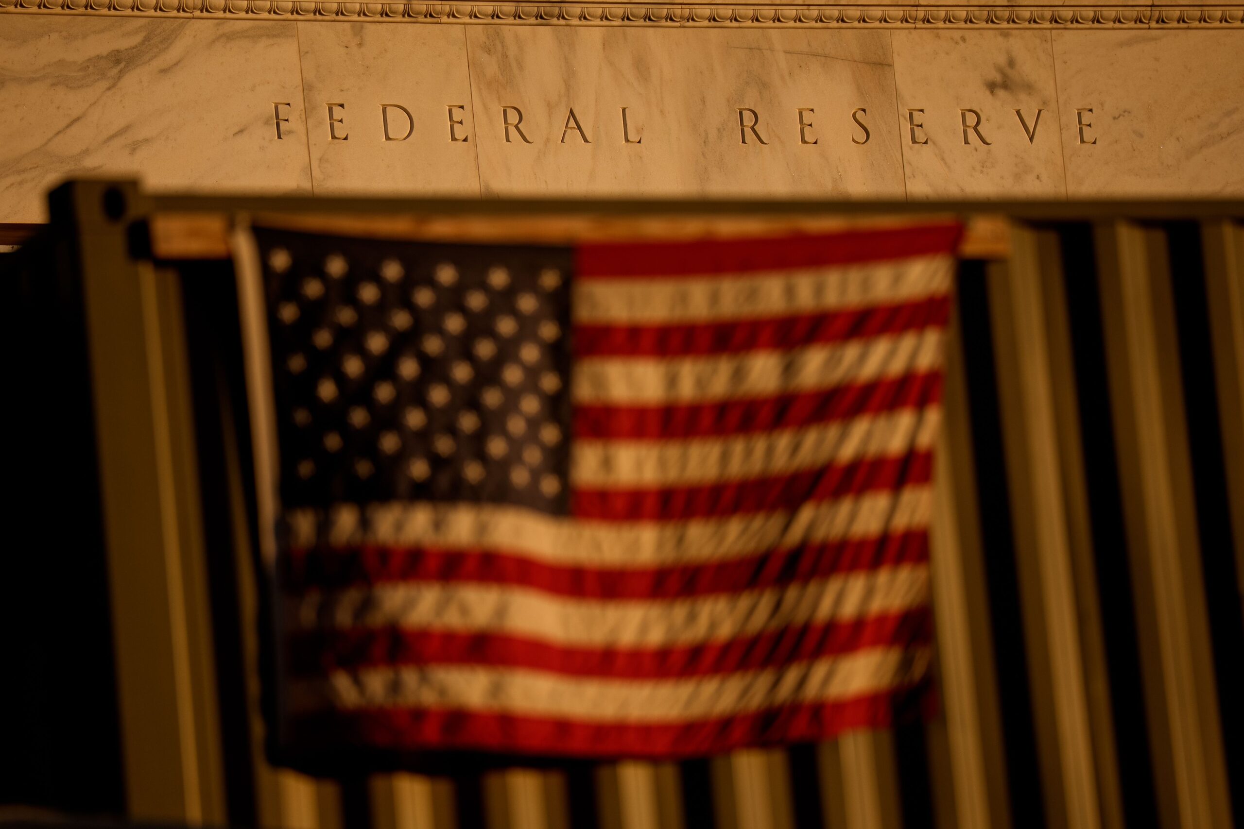 <i>Andrew Harnik/Getty Images via CNN Newsource</i><br/>Renovation work continues on the Marriner S. Eccles Federal Reserve Board Building