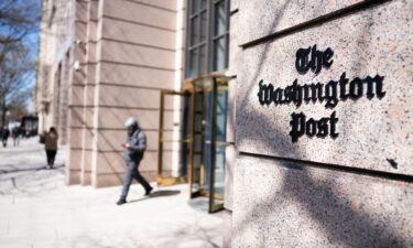 The Washington Post building is pictured on March 21