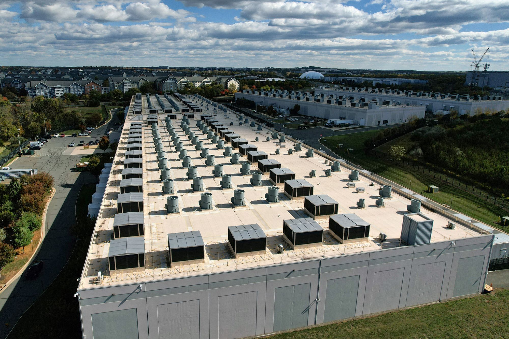 <i>Jonathan Ernst/Reuters via CNN Newsource</i><br/>An Amazon Web Services data center in Ashburn