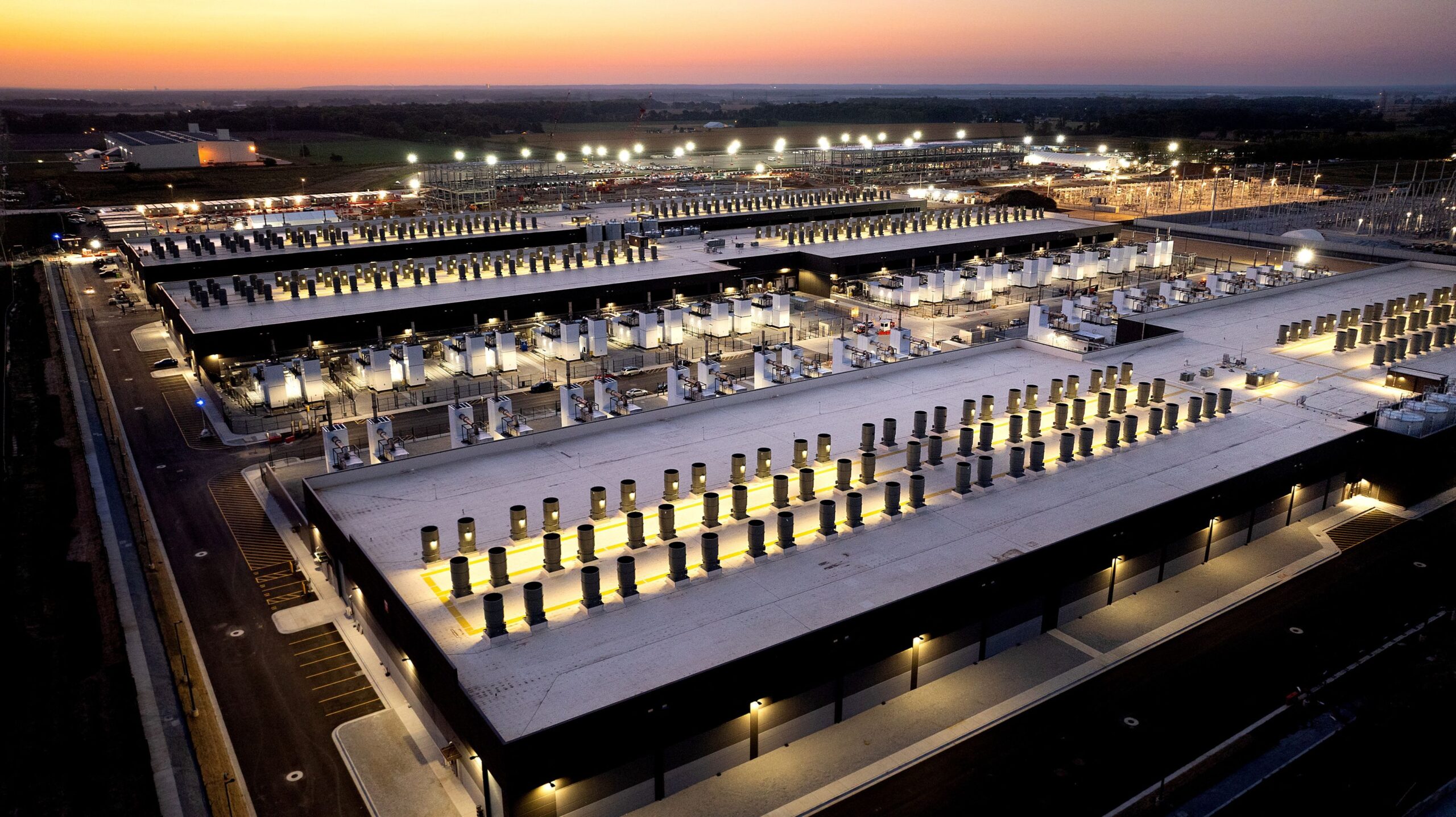 <i>Noah Berger/Amazon Web Services/Reuters via CNN Newsource</i><br/>Pictured is an Amazon Web Services AI data center in New Carlisle