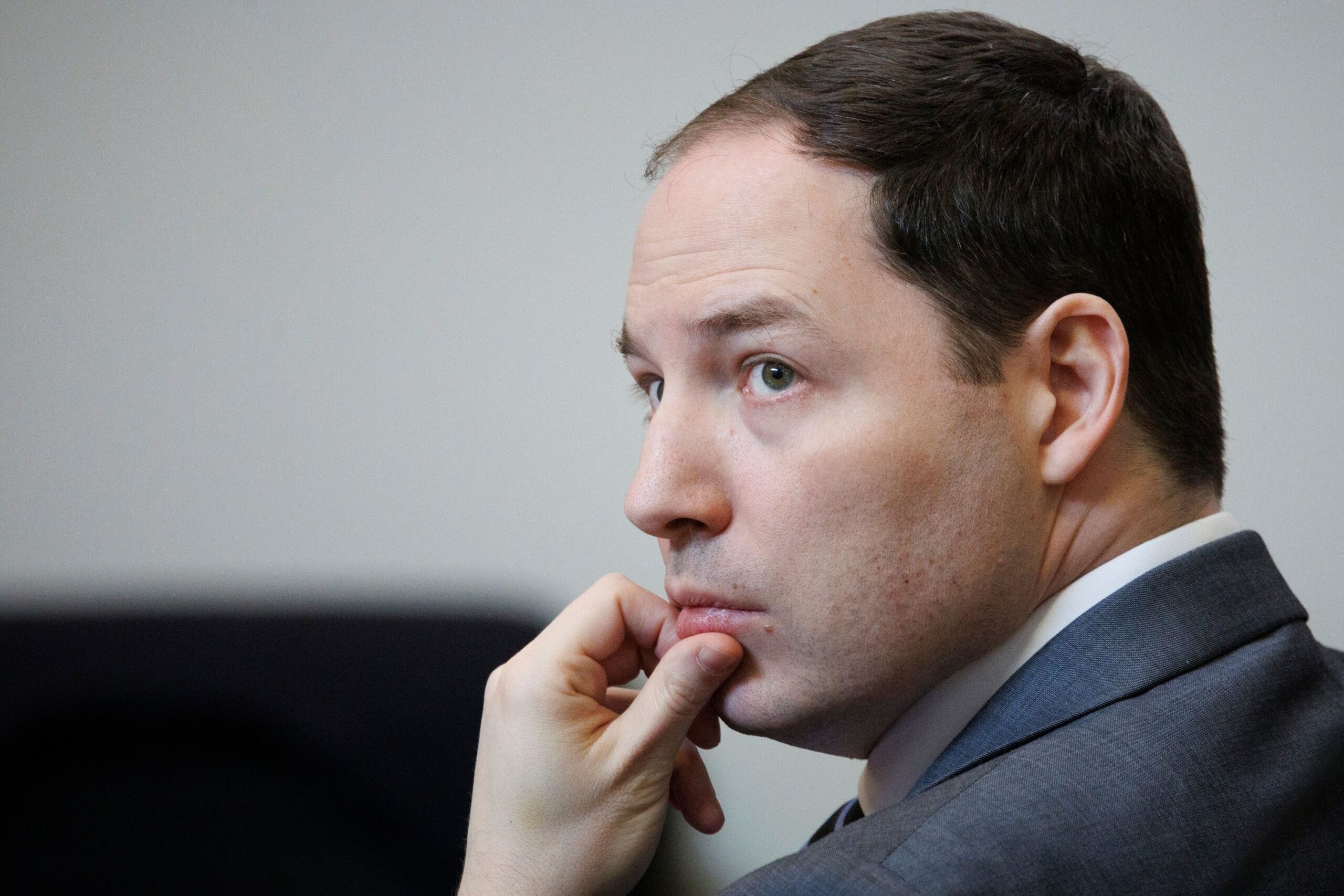 <i>Tom Brenner/Pool/AP via CNN Newsource</i><br/>Brendan Banfield looks on during his double-murder trial in Fairfax County Circuit Court on January 14 in Fairfax