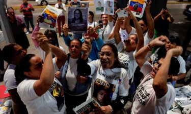 Venezuelan acting President Delcy Rodriguez speaks during a ceremony marking the opening of the new judicial year at the Supreme Tribunal of Justice in Caracas