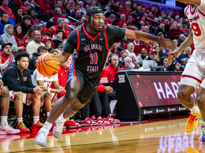 Delaware State's Camian Shell is one of the players charged.