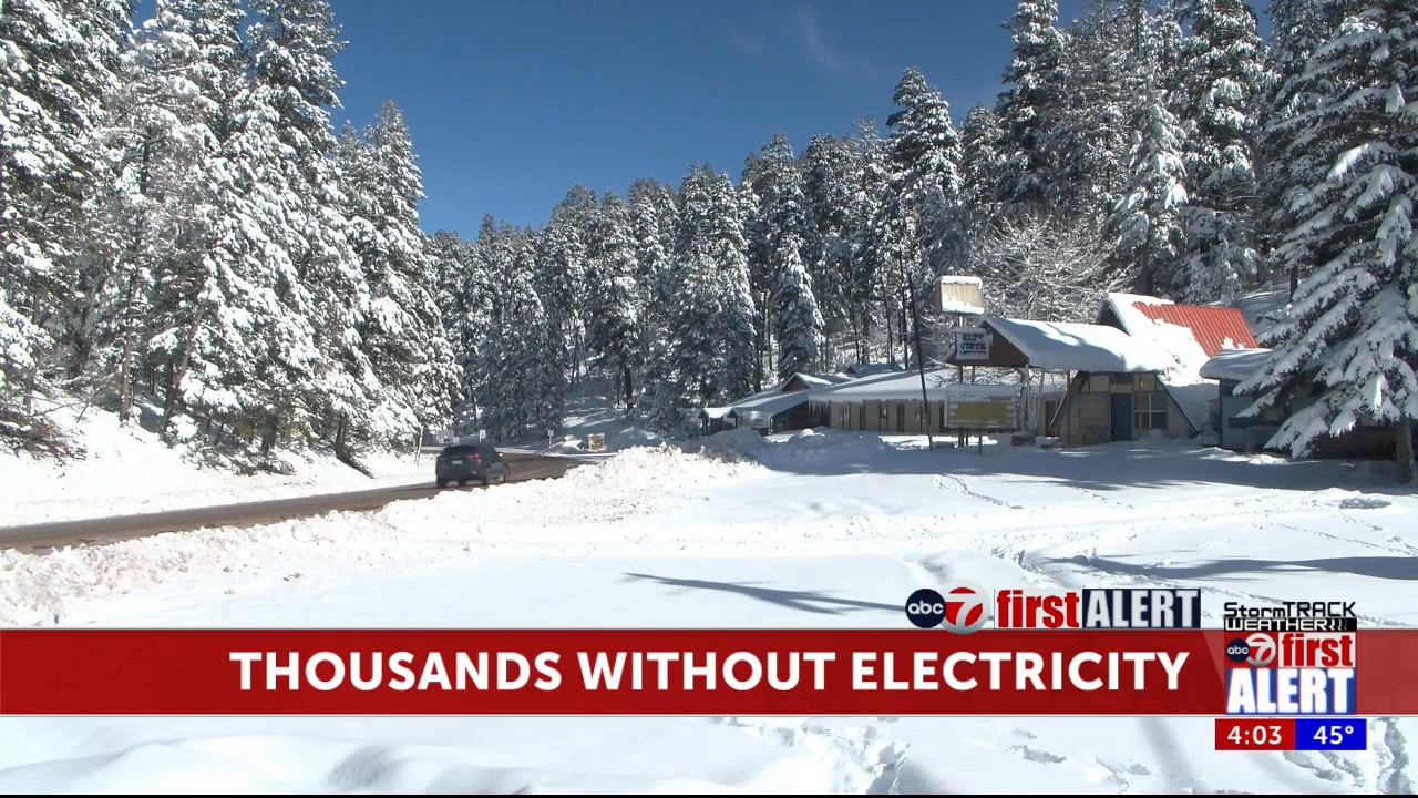 Winter storm knocks out power for about 2,000 in Cloudcroft, Ruidoso areas