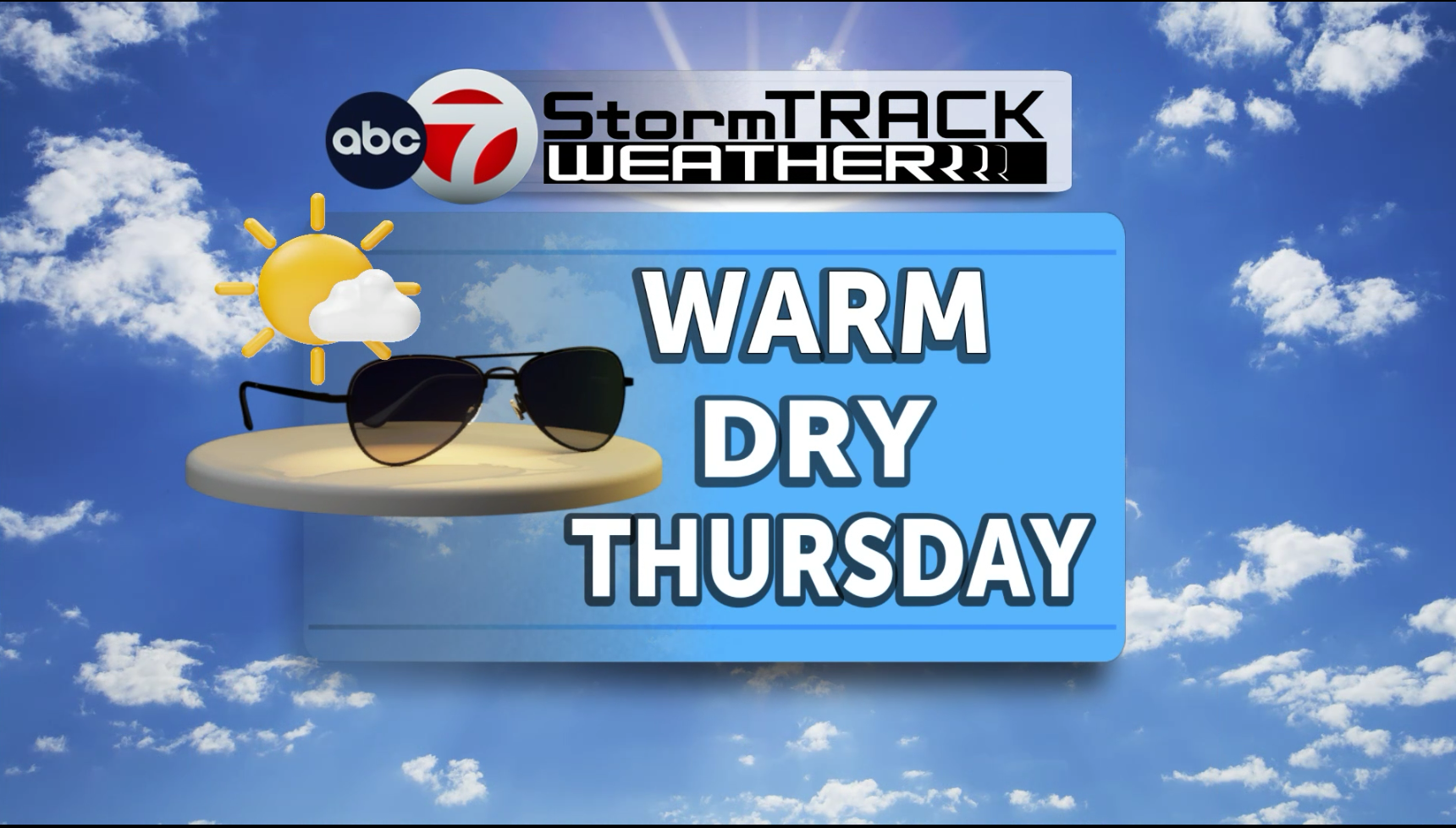 ABC-7 StormTrack Weather: Warm calm Thursday; Record-heat potential through weekend