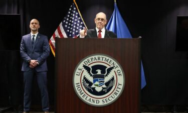 White House "border czar" Tom Homan speaks during a press conference at the Bishop Henry Whipple Federal Building in Minneapolis