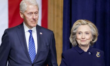 Former President Bill Clinton and former Secretary of State Hillary Clinton arrive for Donald Trump's inauguration in January 2025.