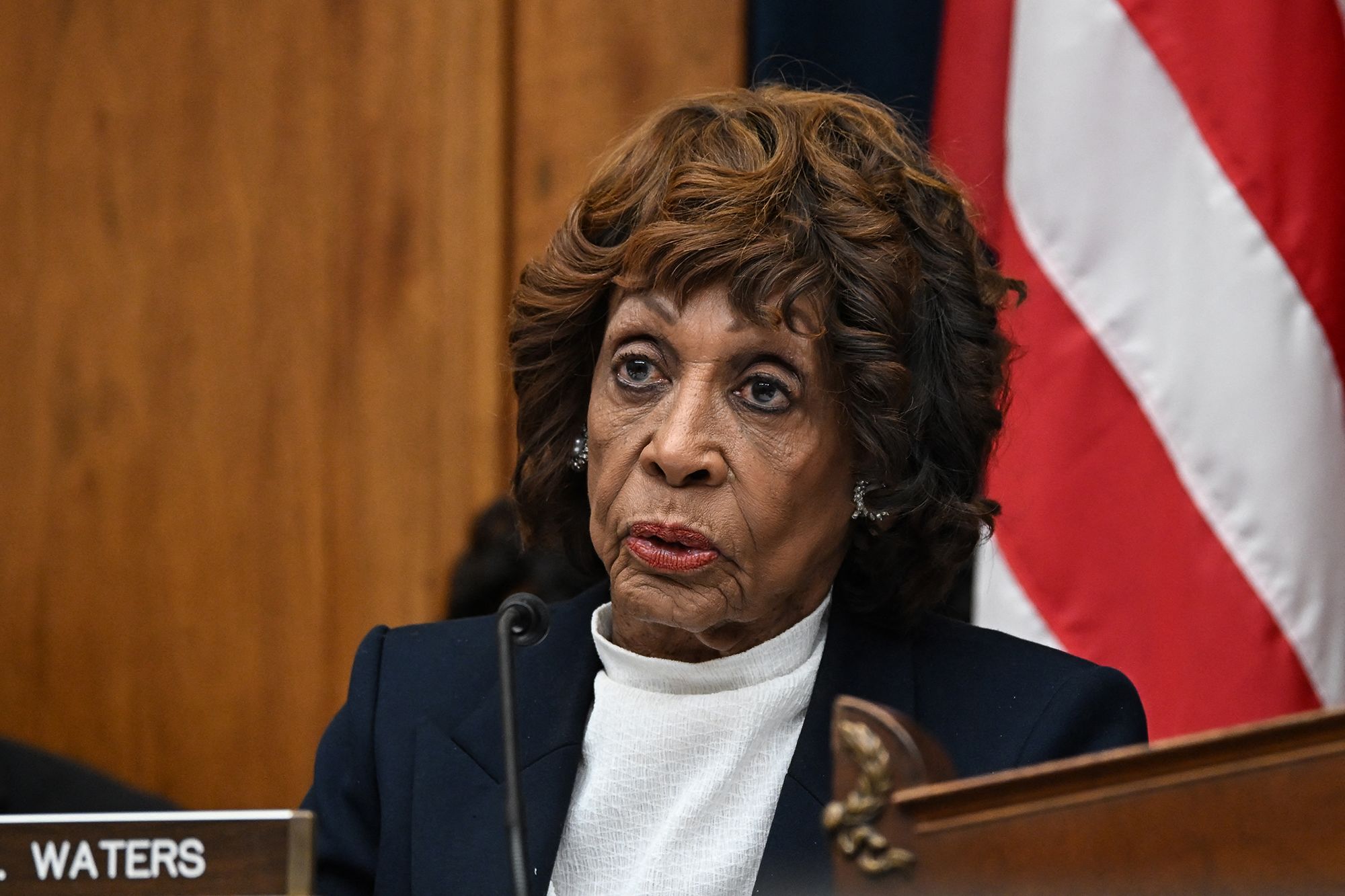 <i>Alex Wroblewski/AFP/Getty Images via CNN Newsource</i><br/>Rep. Maxine Waters