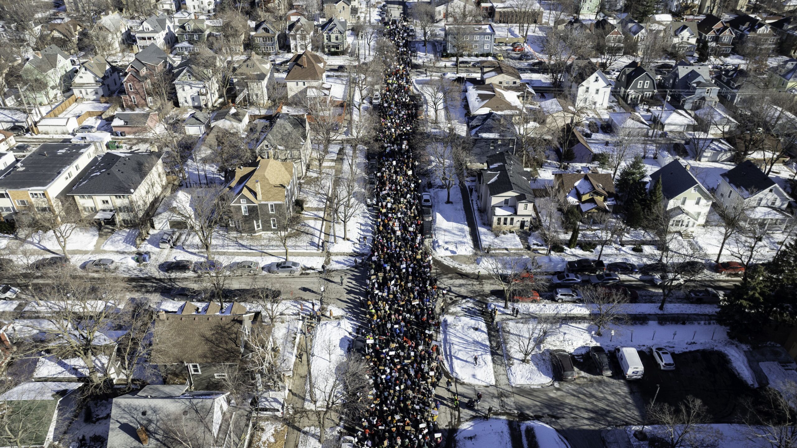 <i>Charly Triballeau/AFP/Getty Images via CNN Newsource</i><br/>A masked US federal immigration agent wearing a "Police ICE" badge patrols in Minneapolis Wednesday.