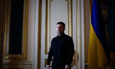 Zelensky attends a ceremony honoring fallen Ukrainian soldiers.