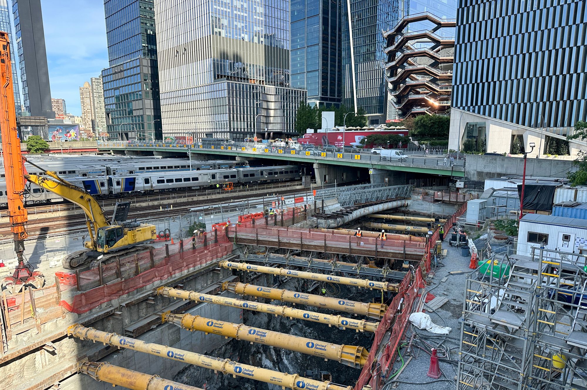 <i>Ted Shaffrey/AP via CNN Newsource</i><br/>A tunnel is under construction in Manhattan that will connect the new $18 billion Hudson River rail tunnel to New York Penn Station on October 2 in New York.