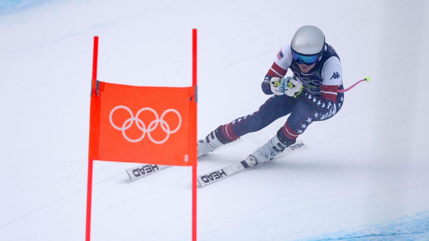 <i>Michael Kappelerdpa/picture alliance/Getty Images via CNN Newsource</i><br/>American skier Breezy Johnson won the United States' first gold medal of the Games in the downhill.