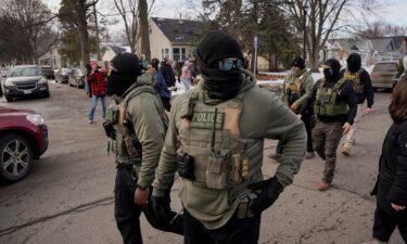 Senate GOP Leader John Thune is pictured in the US Capitol