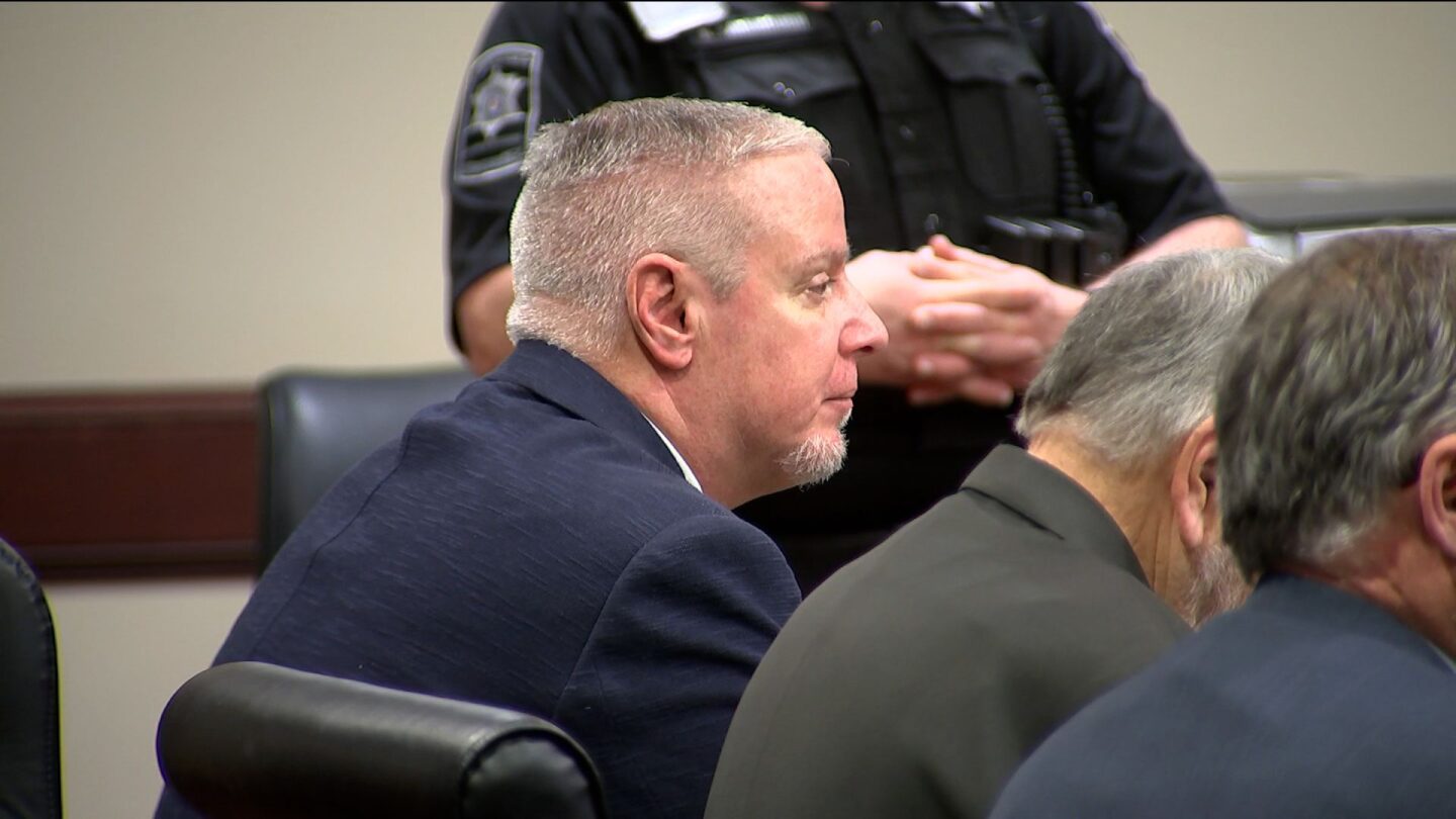Colin Gray appears in court during his trial in Winder, Georgia, on Tuesday, February 17.