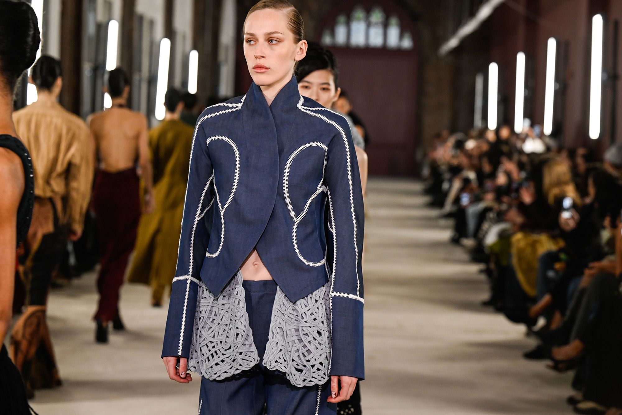 <i>Gilbert Flores/WWD/Getty Images via CNN Newsource</i><br/>A woven look at Diotima