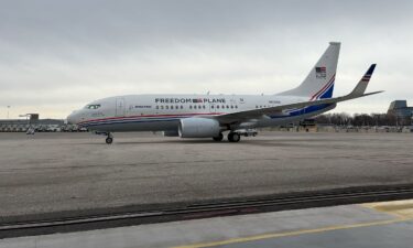 A stone engraving of the Declaration of Independence traveling on the Freedom Plane.