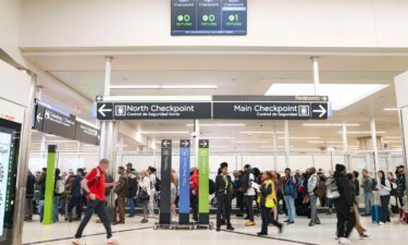 Travelers wait in long lines at Hartsfield-Jackson Atlanta International Airport on Monday.