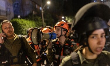 Ali Larijani gives a press conference in Tehran