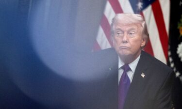 President Donald Trump attends an event at the Eisenhower Executive Office Building on the White House campus