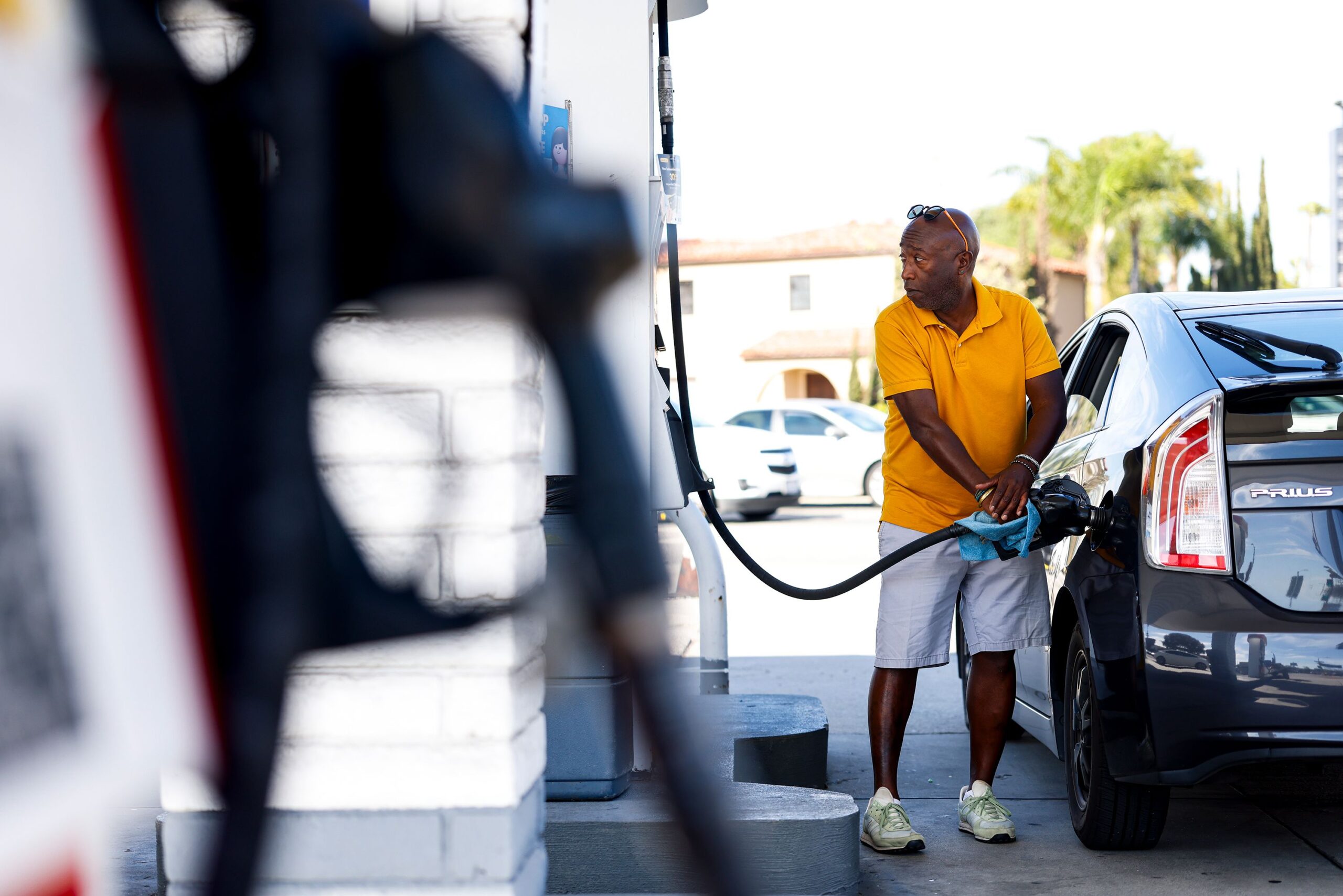 <i>Kayla Bartkowski/Los Angeles Times/Getty Images via CNN Newsource</i><br/>Gas prices have risen 50 cents per gallon since the war with Iran started.