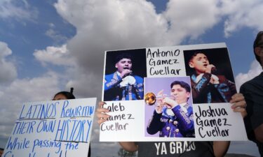 Activists protest the detention of Antonio