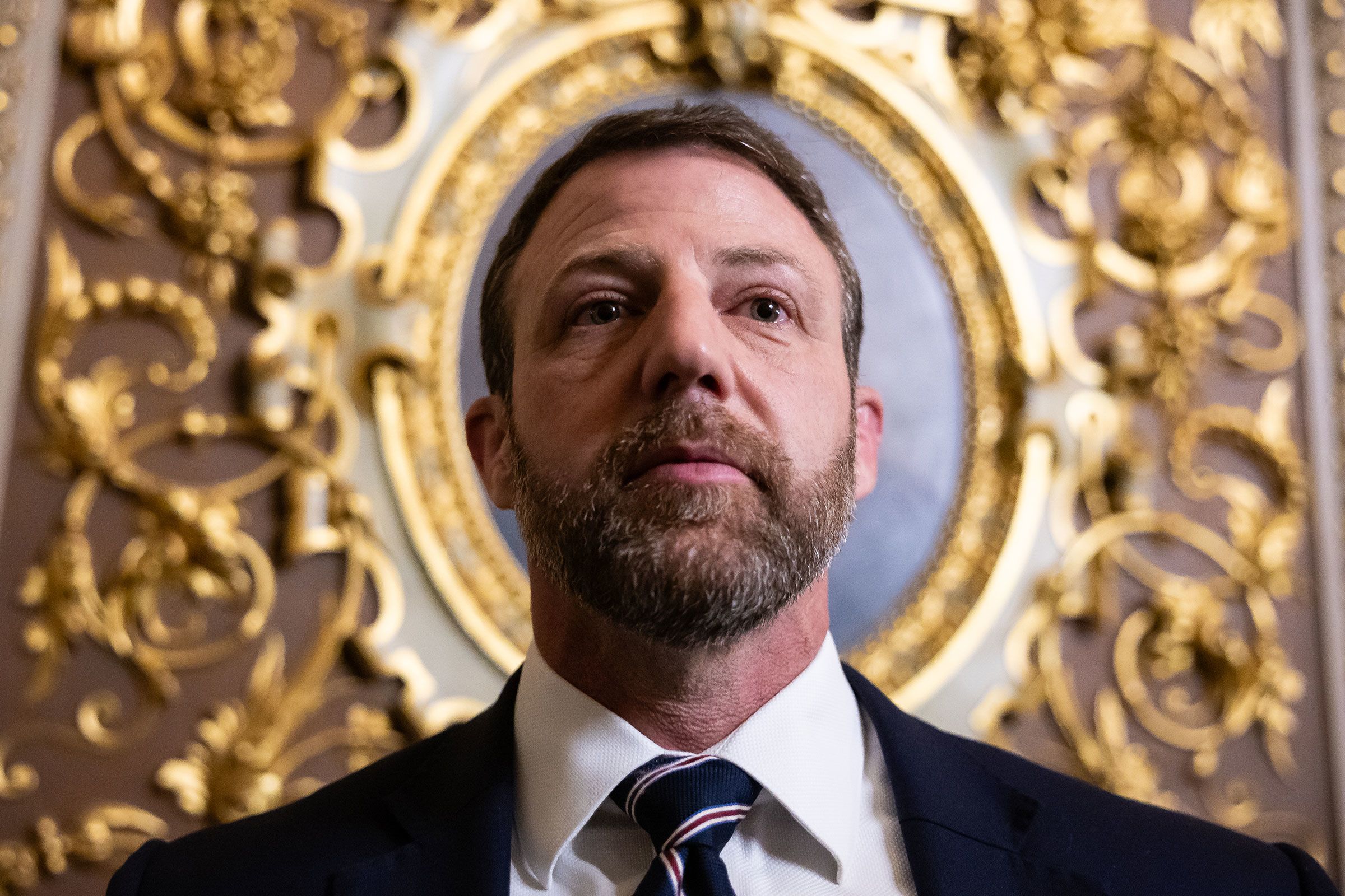 <i>Tom Brenner/AP via CNN Newsource</i><br/>White House border czar Tom Homan enters the US Senate on March 20.