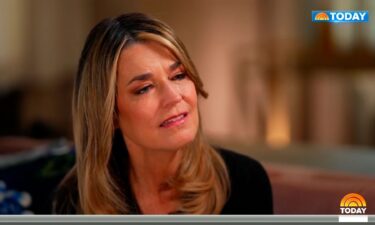Savannah Guthrie speaks during an interview that aired Thursday on "Today."