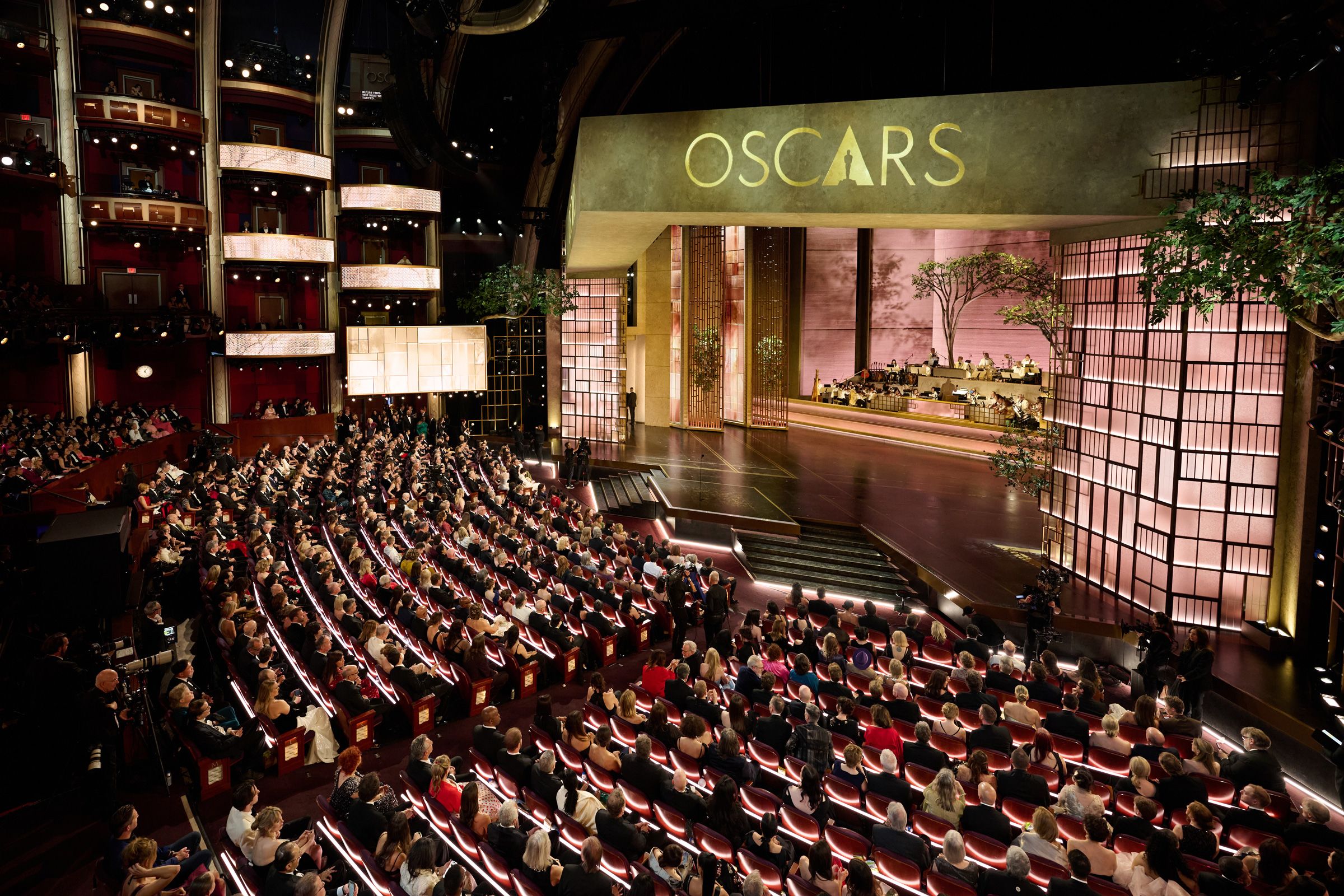 <i>Richard Harbaugh/Bill Barnes/The Academy/Getty Images via CNN Newsource</i><br/>Inside the Dolby Theater at the 2026 Oscars in Hollywood.