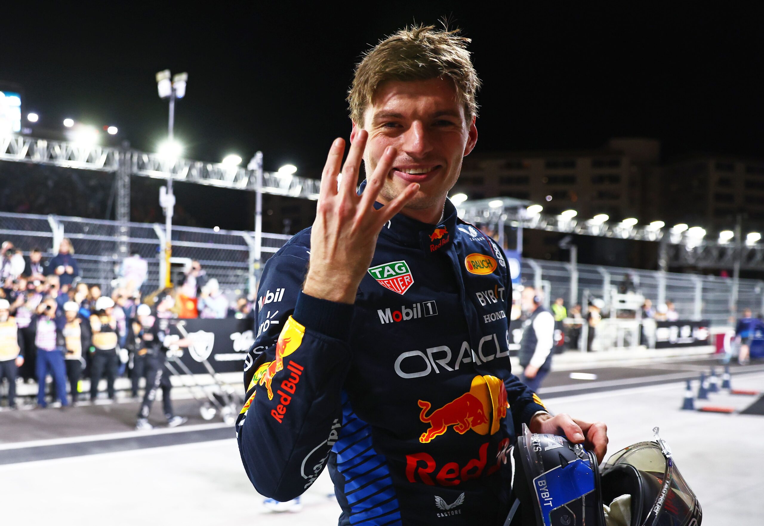 <i>Mark Thompson/Getty Images via CNN Newsource</i><br/>Max Verstappen looks on in the garage before the Japanese Grand Prix at Suzuka Circuit on March 29