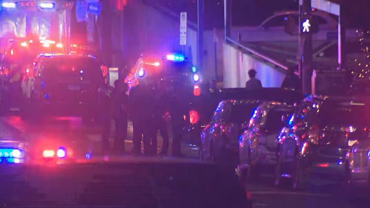 An emergency response is seen in Austin, Texas, in a screengrab from video from KVUE, an ABC News affiliate state, on Sunday, March 1, 2026.