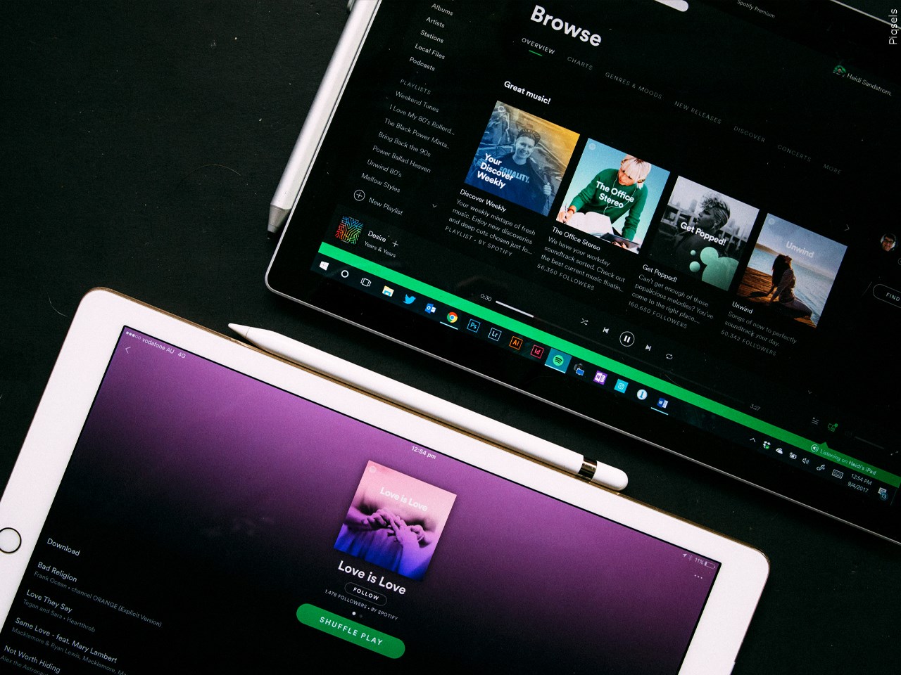 Spotify music app on tablet devices
Acquired Through MGN Online on 01/23/2023