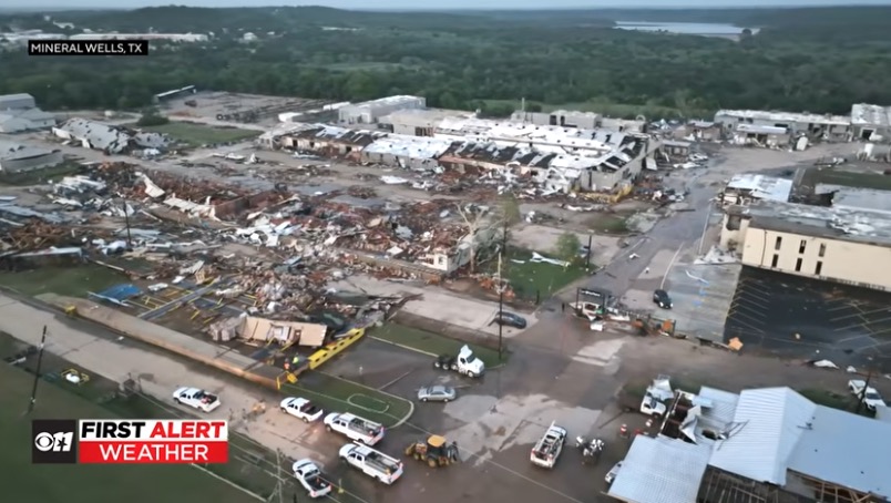Tornado devastates Texas town on sixth straight day of severe storms - KVIA