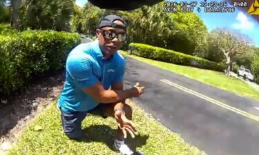 Tiger Woods' booking photo after he was arrested on suspicion of driving under the influence in Martin County