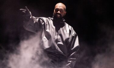 Rapper Kanye West performs onstage during the "Vultures 1" playback concert at Rolling Loud 2024
