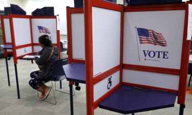 President Donald Trump addresses a Turning Point USA event entitled "Build the Red Wall" at Dream City Church in Phoenix