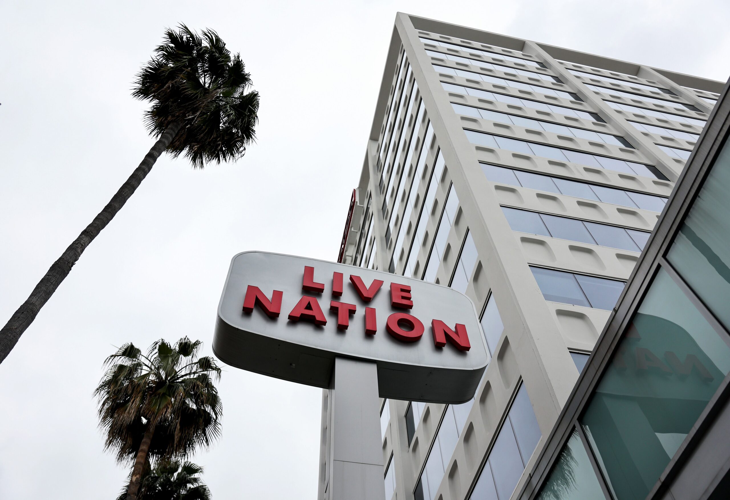 Live Nation corporate offices are seen in Hollywood, California in May 2024.