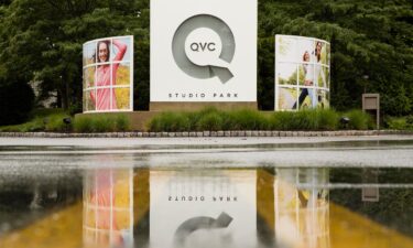 The entrance to QVC's offices are pictured in West Chester