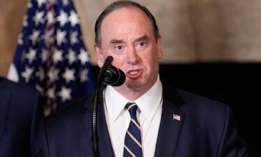 Secretary of the Navy John Phelan speaks