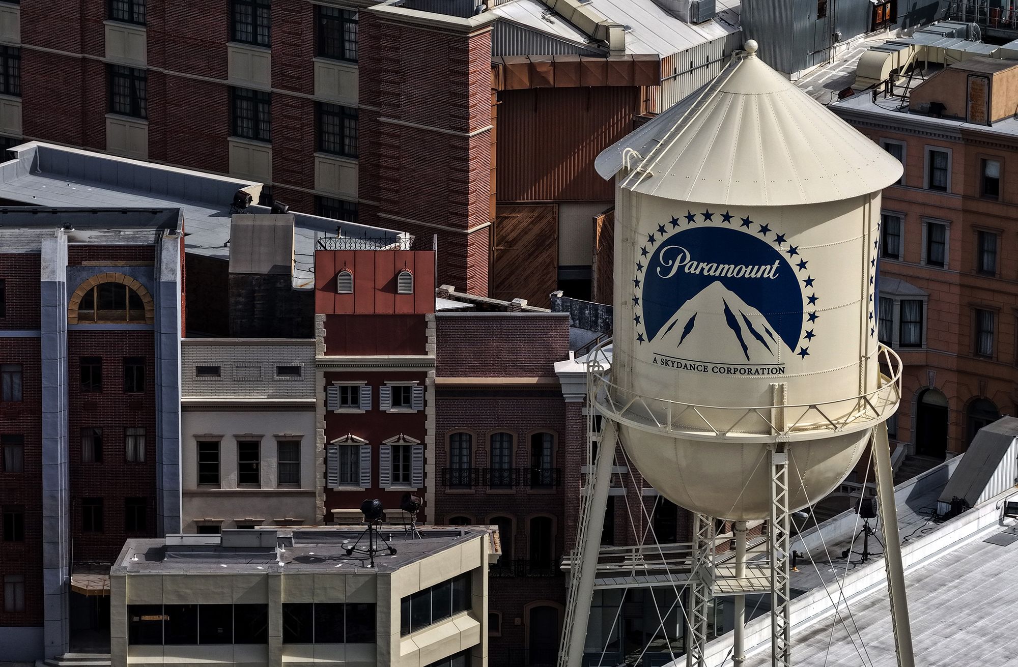 An aerial view of Paramount Studios. WBD shareholders “overwhelmingly” voted in support of a Paramount Skydance takeover deal April 23.