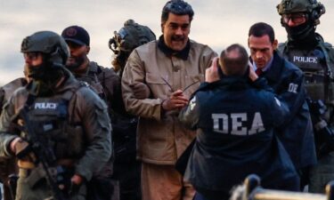Captured Venezuelan President Nicolás Maduro arrives at the Downtown Manhattan Heliport in New York City